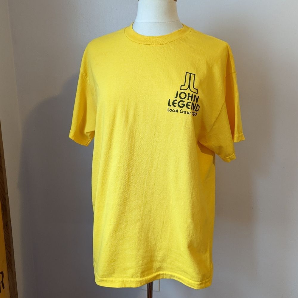 Vintage Y2K John Legend Once Again 2007 Tour Local Crew T-shirt Size L